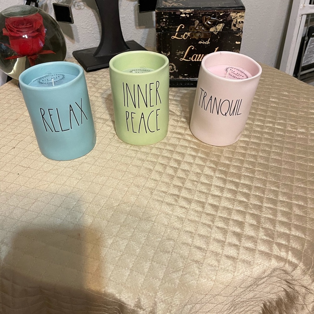 Three Rae Dunn fragrant candles. - Picture 7 of 9